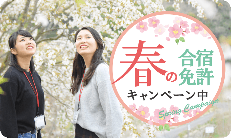 4・5・6・7月 春の合宿免許